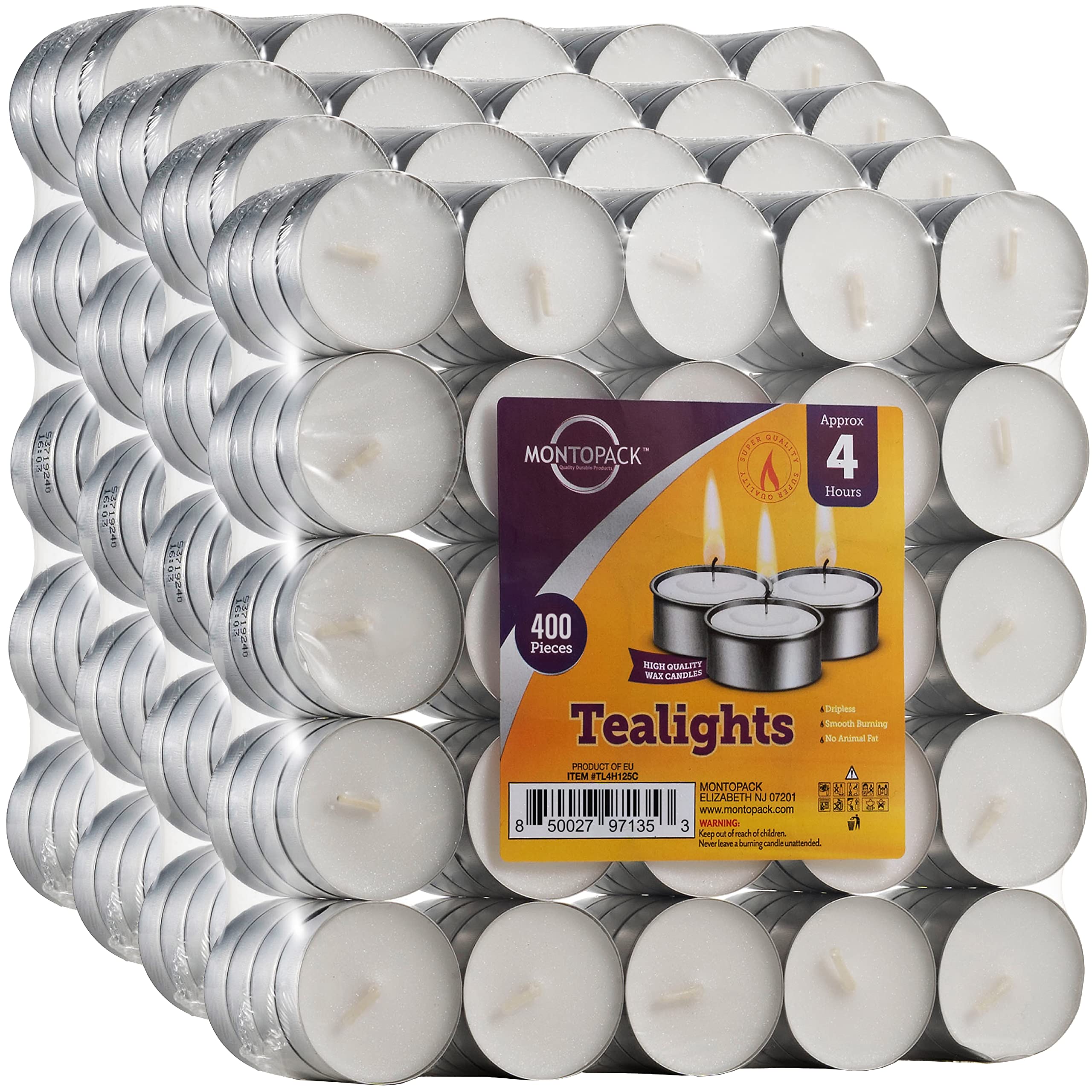 MontoPack emergency light tea light ready for power outages or travel use.