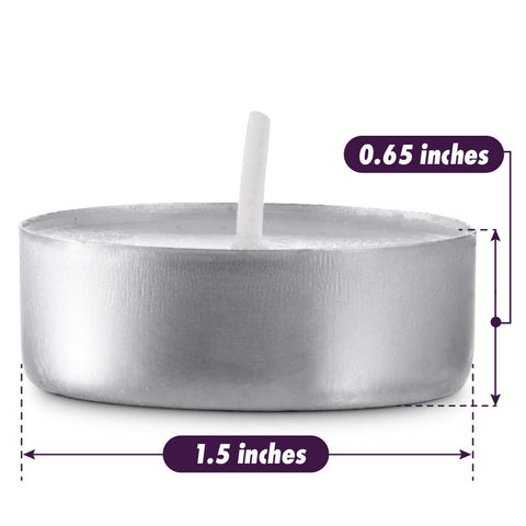 MontoPack European wax tealights offer clean, reliable burn.