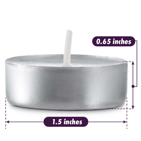 MontoPack tea lights create romantic ambiance for dinners, weddings, and holidays.