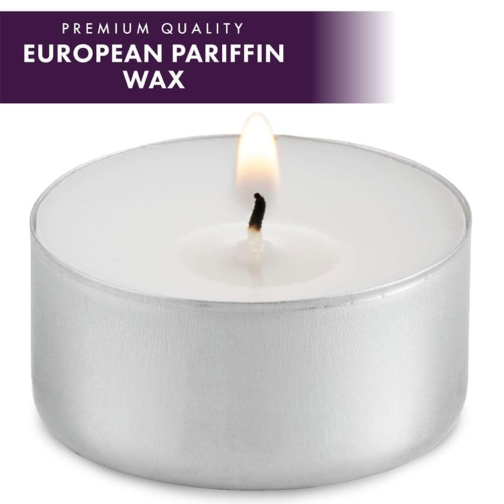 MontoPack tea lights burn up to six hours for dinners and events