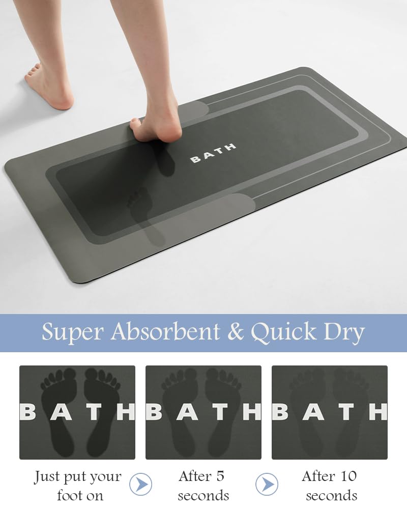 MontVoo bath mat absorbent layer close-up highlights rapid water uptake.