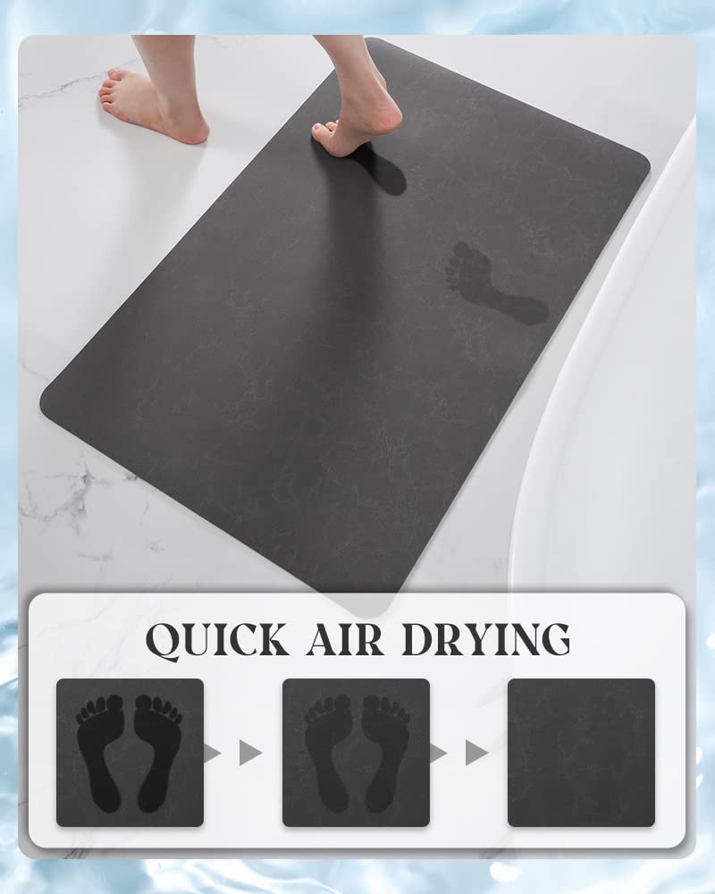 MontVoo absorbent surface soaks up water after showers to keep floors dry.