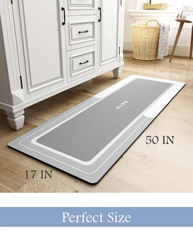 MontVoo easy-clean grey mat wipes down quickly for tidy upkeep
