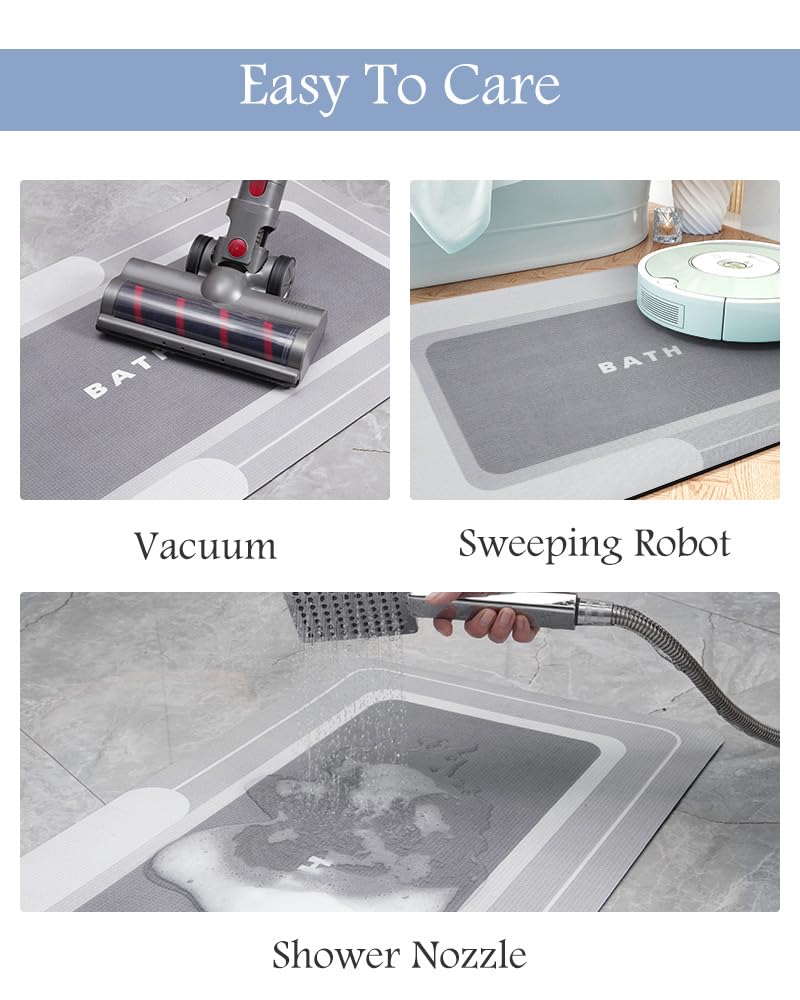 MontVoo durable grey mat resists pilling and fading for long-lasting use