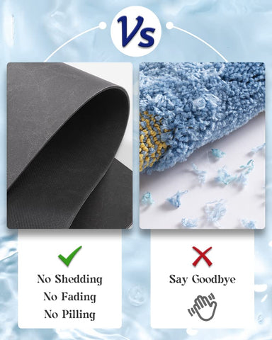 MontVoo durable, fiber-free backing resists shedding and fading for long-lasting use.