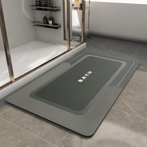 MontVoo bath mat non-slip design provides stable footing on wet bathroom floors.