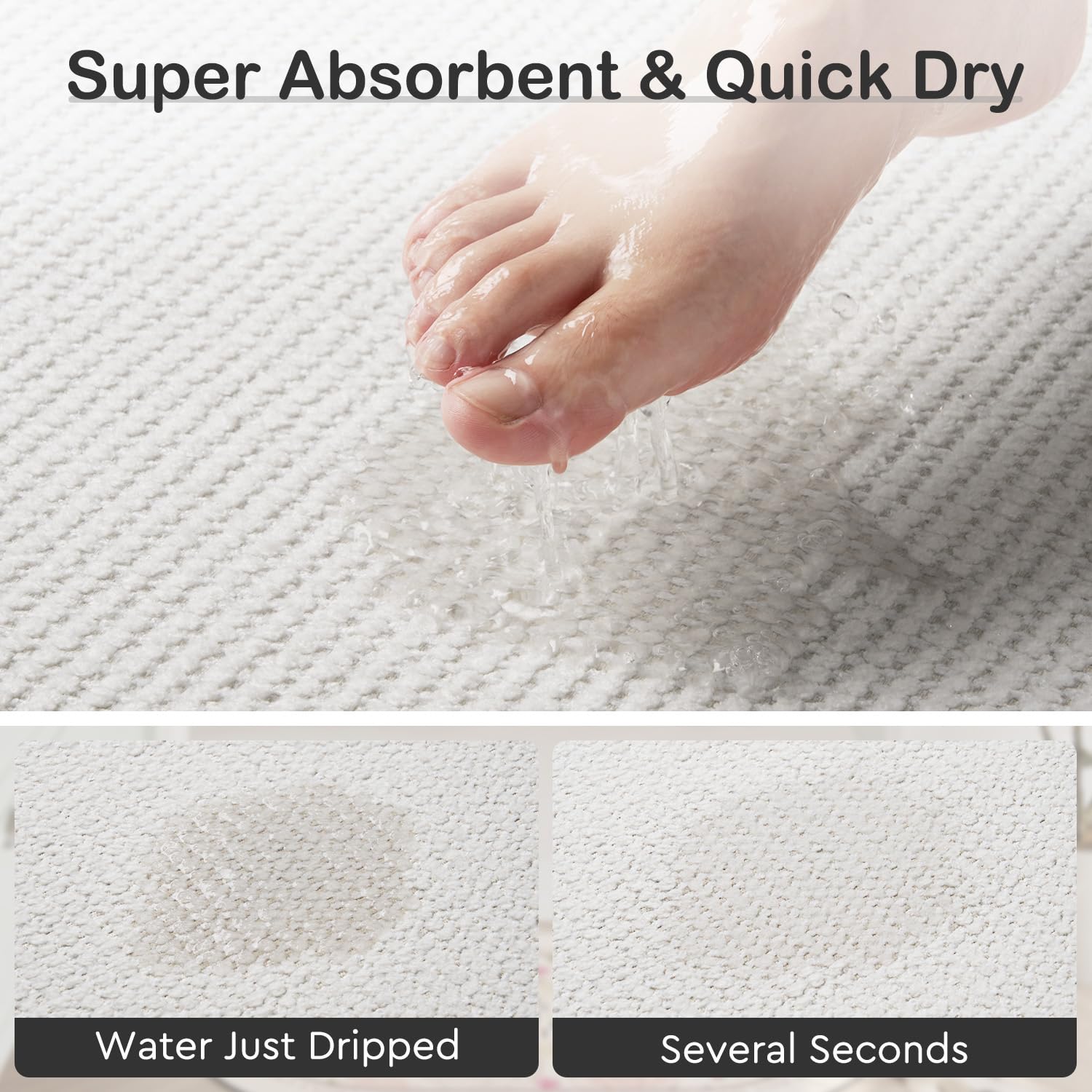 MontVoo mat with reinforced edges prevents fraying.