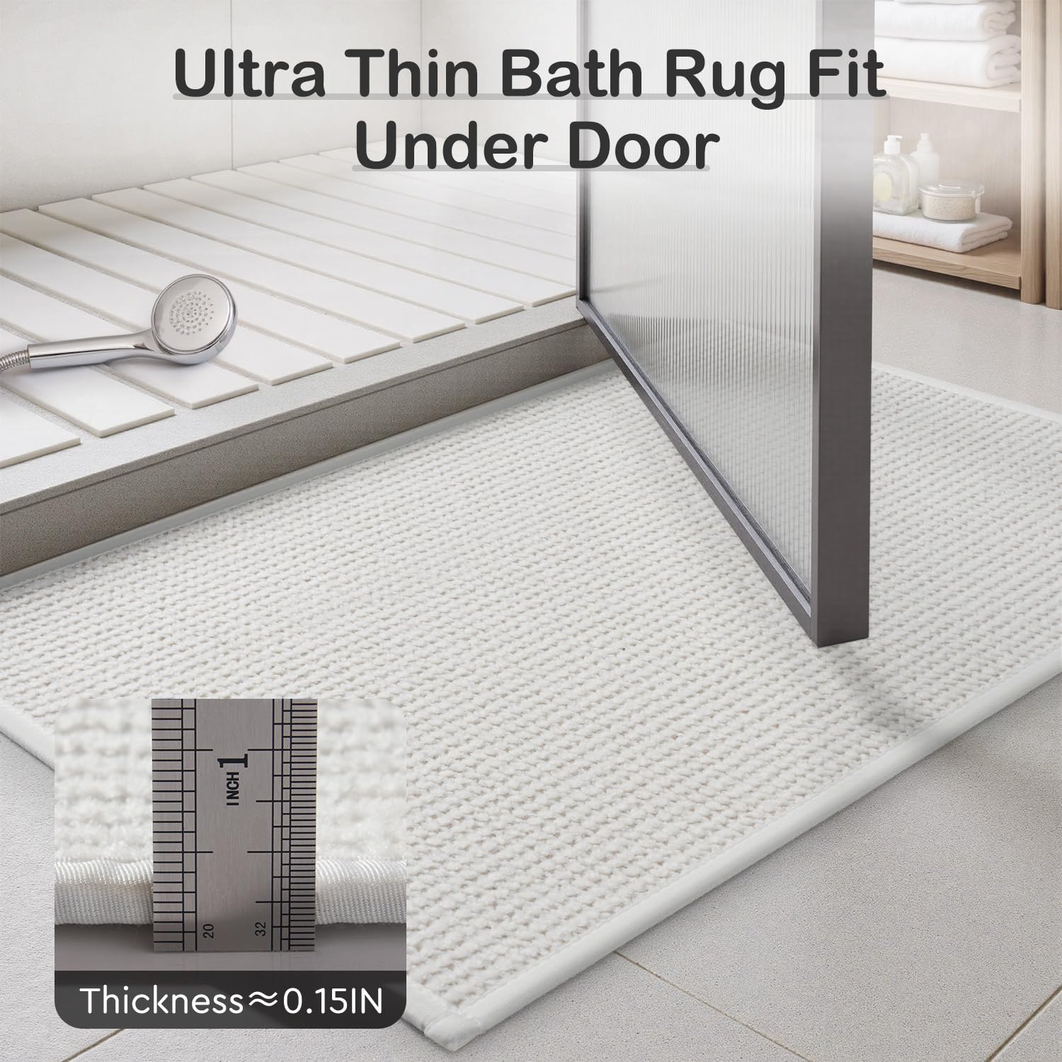MontVoo ultra-thin design fits neatly under doors.
