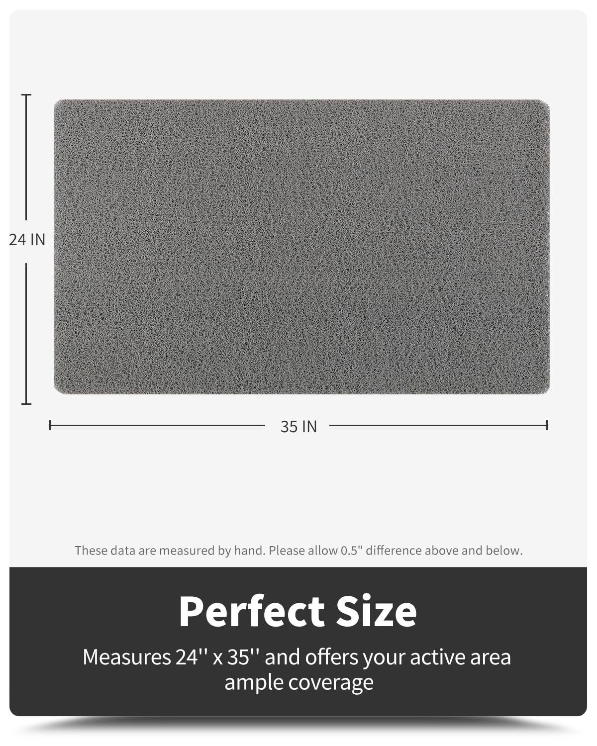 MontVoo lattice backing provides stable placement on wet surfaces