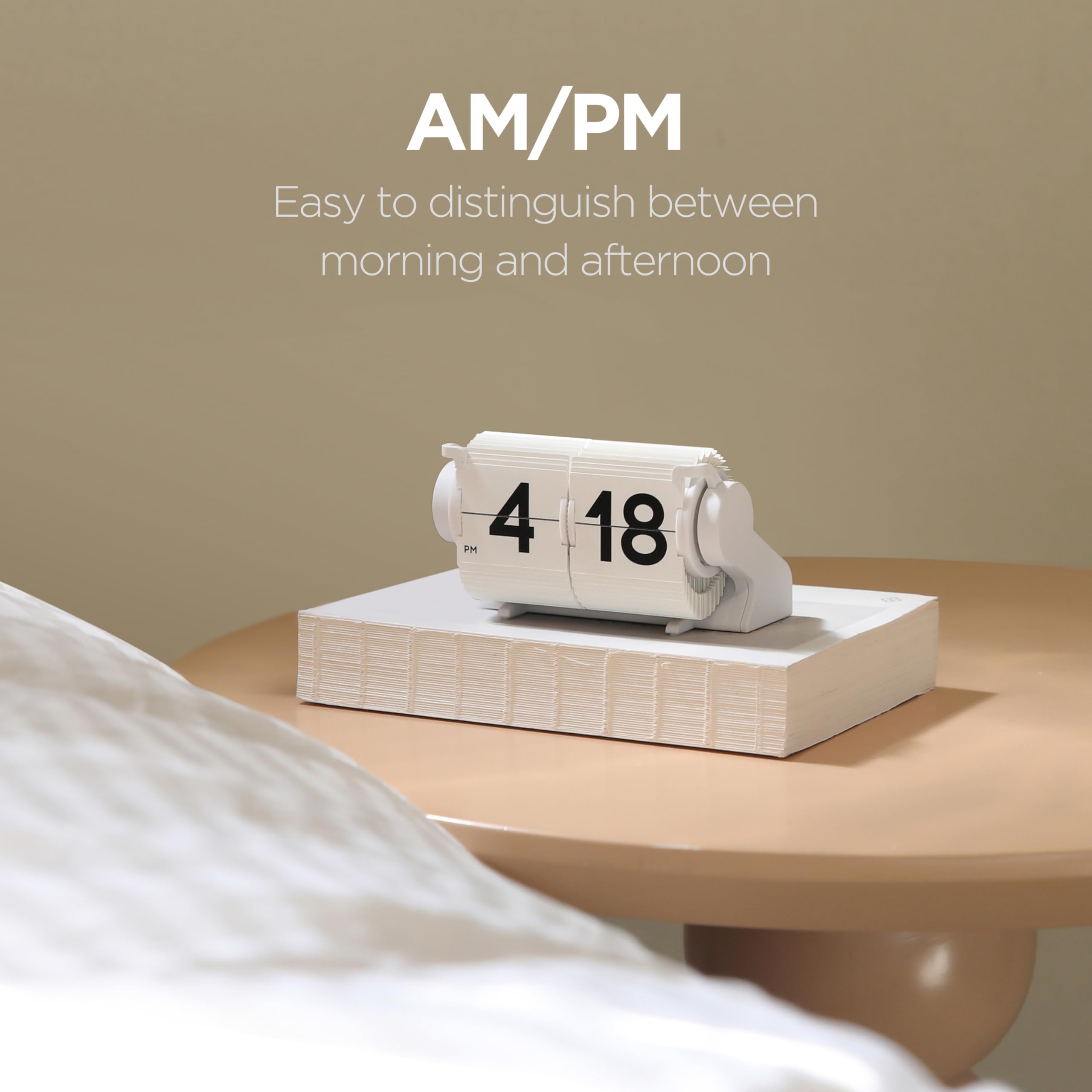 mooas clock USB-C recharge option for convenient desk power