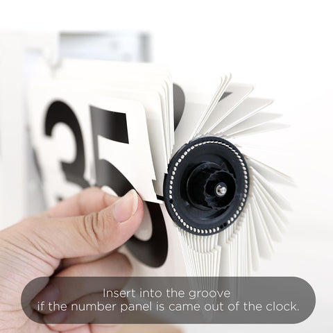 mooas clock with oversized digits boosts visibility from a distance.
