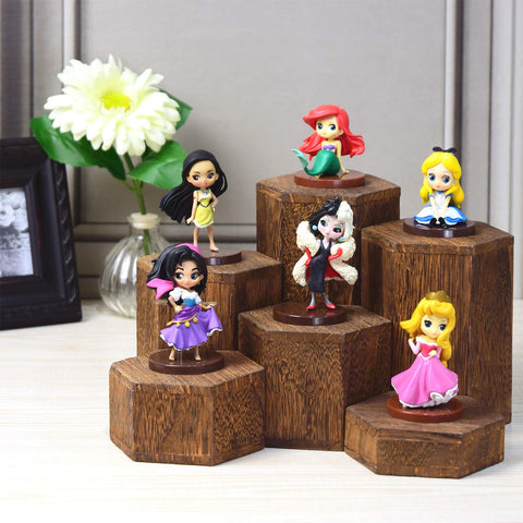 Each riser measures 4 by 3.5 inches for stable displays