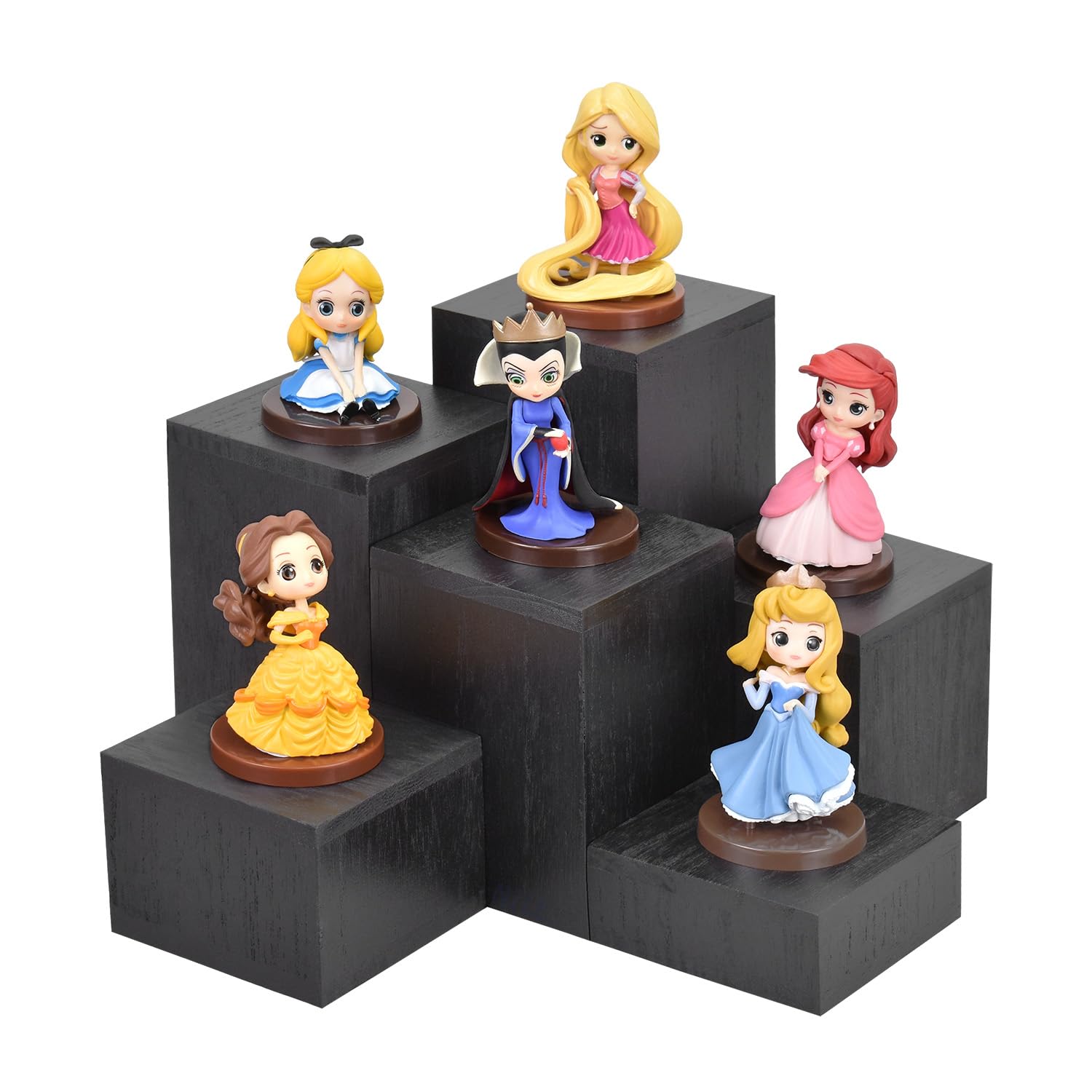 MOOCA official product black square risers for clean retail displays