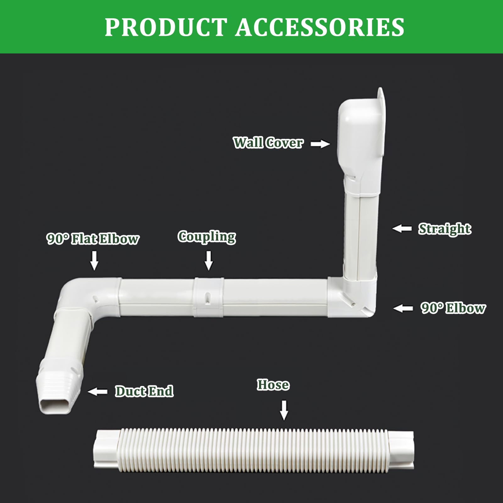 MOOITEK line set cover wall cover blends with outdoor decor.