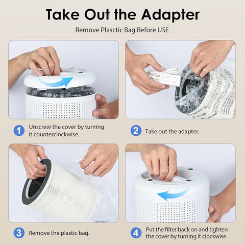 MOOKA CARB-certified purifier helps control smoke and cooking odors.