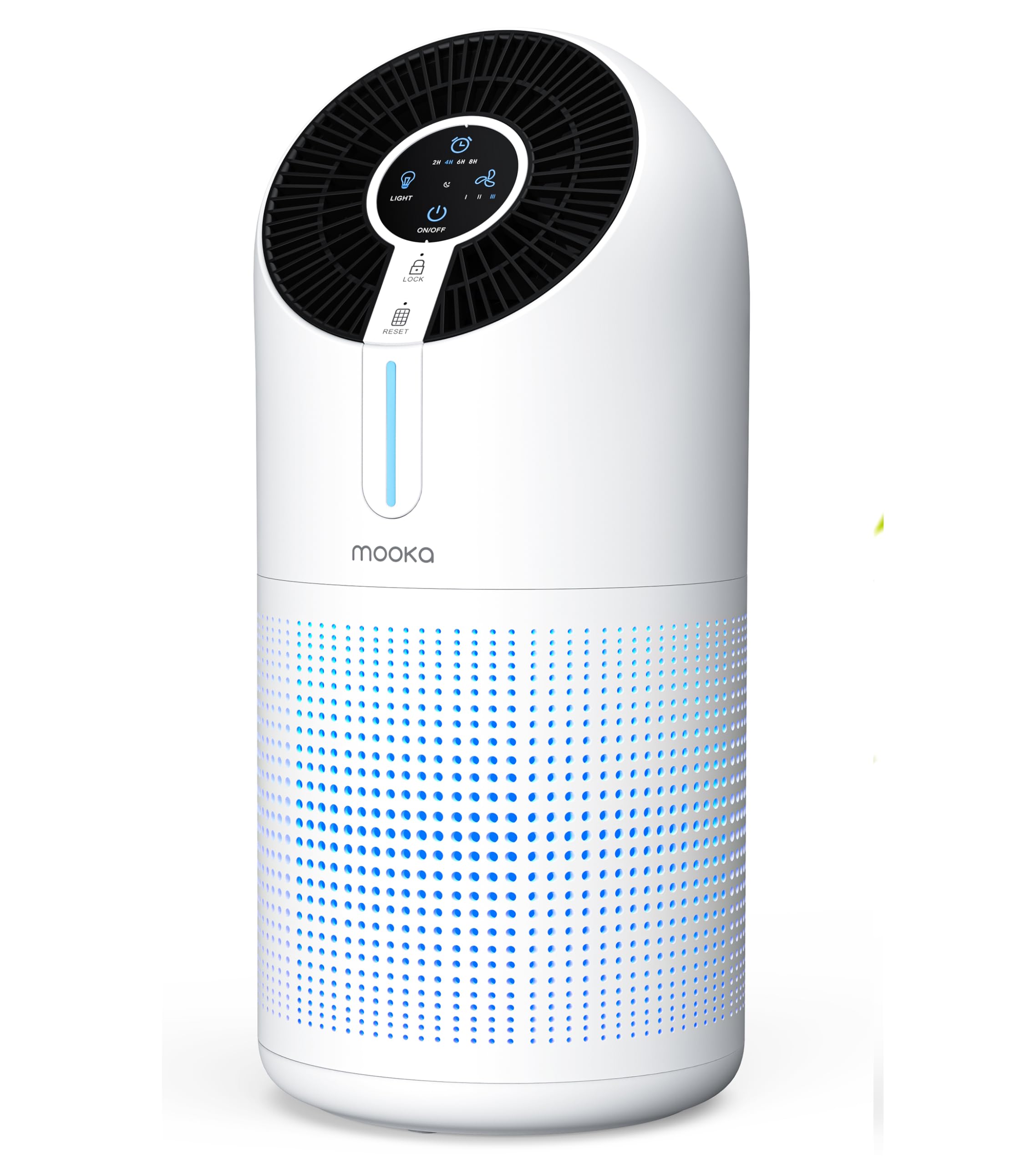 MOOKA air purifier large room front view improving air quality for big spaces.