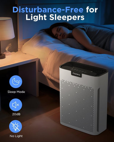 MOOKA carbon pellets absorb odors for a cleaner atmosphere.