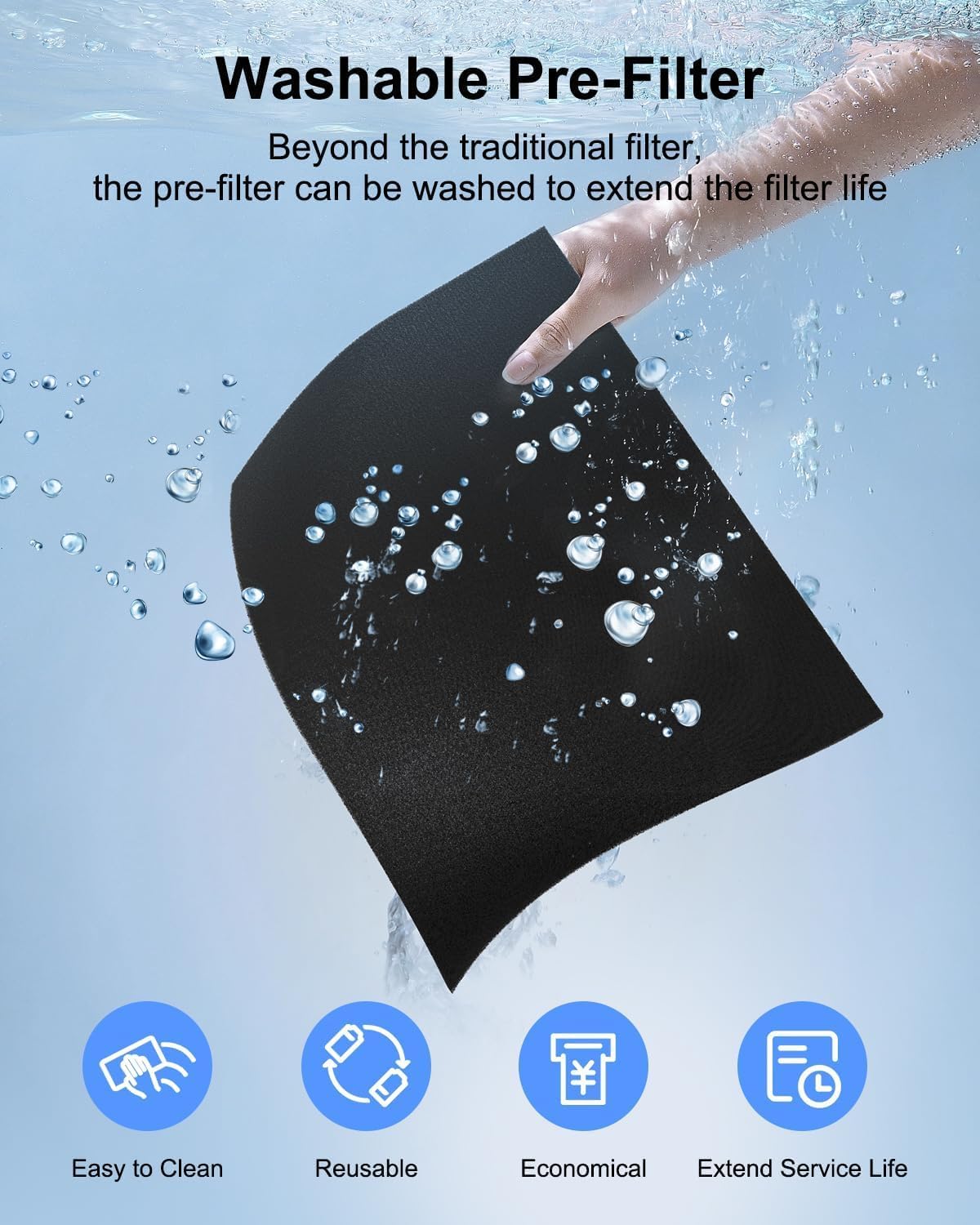 MOOKA air purifier side view highlighting pet hair capture