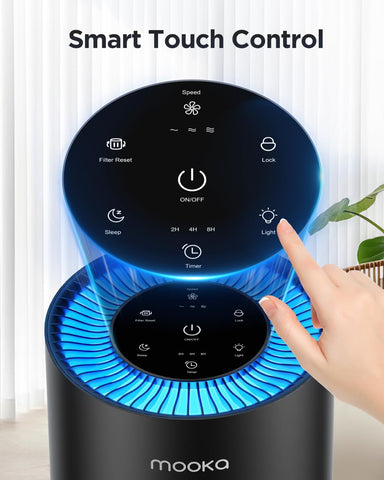 MOOKA AP-S0610L night mode and timer for flexible use
