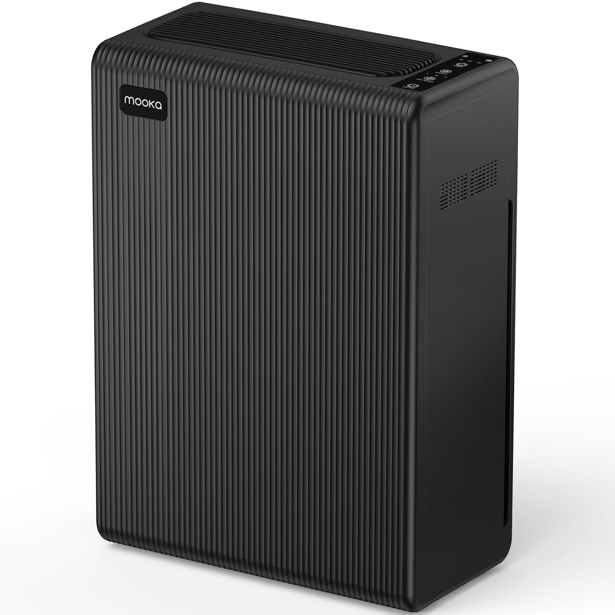 MOOKA FAMILY E-300L front view in black for large room use