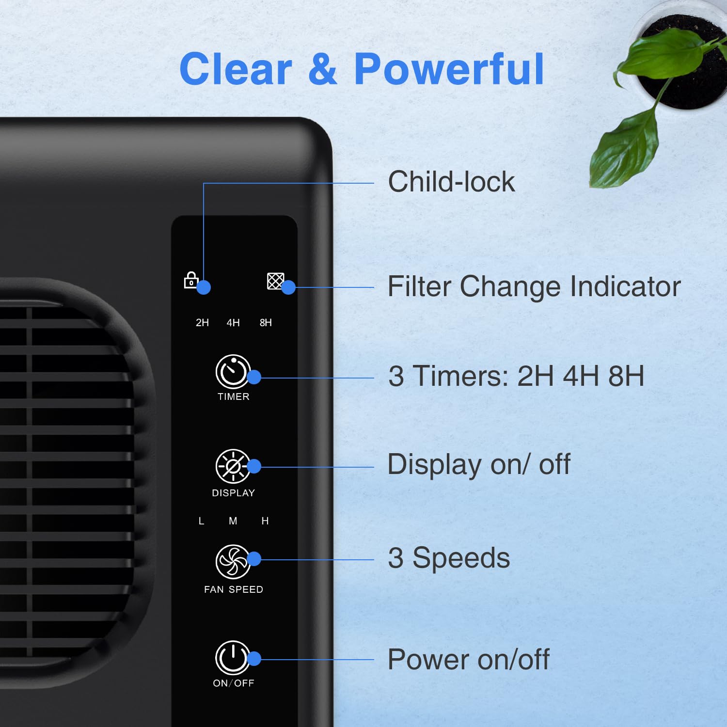 MOOKA FAMILY E-300L living room setup demonstrates large-area purification