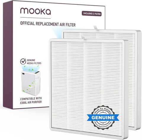 MOOKA FAMILY E-300L replacement filters 2-pack for cleaner indoor air