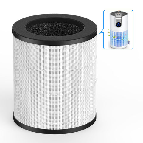MOOKA H13 HEPA filter for M03, front view, improves air cleanliness.