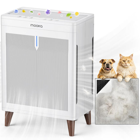 MOOKA HKB320F double-sided air intake improves room airflow.