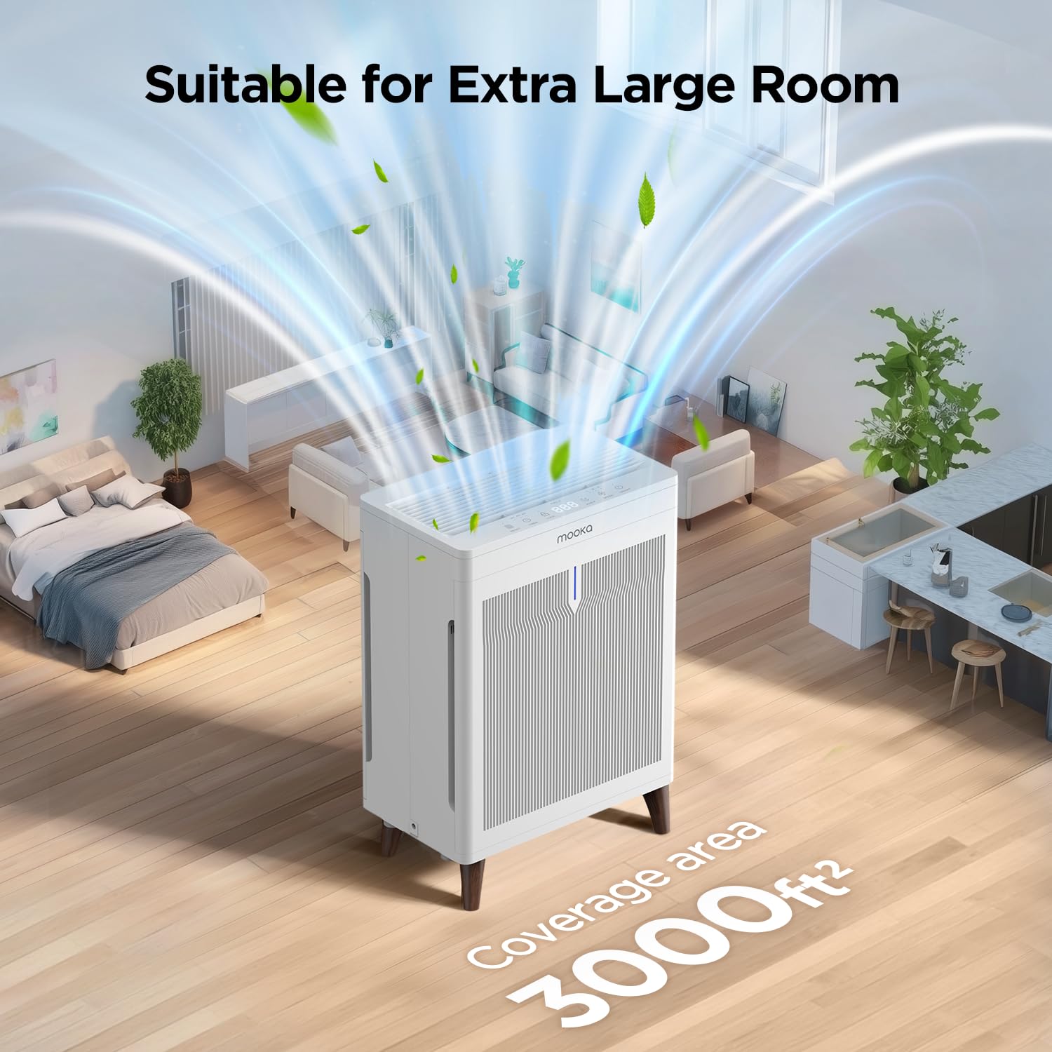 MOOKA HKB320F five speeds and timers for customizable use.
