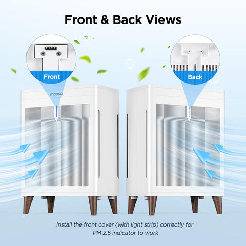 MOOKA HKB320F ozone-free certifications ensure safe air cleaning.