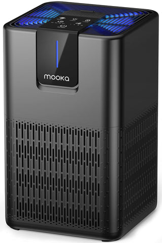 MOOKA M05 air purifier front view for large rooms.