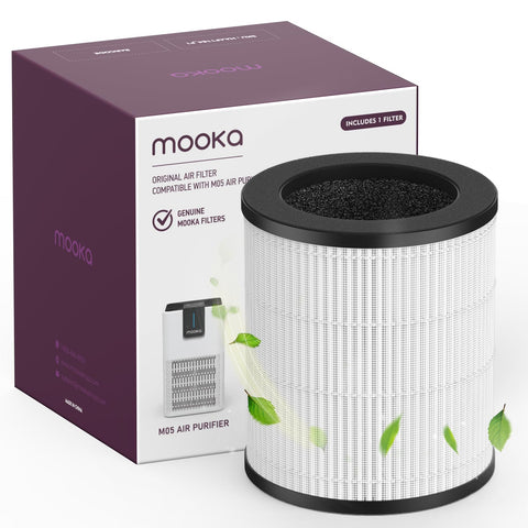 MOOKA M05 official replacement label confirms authentic fit.