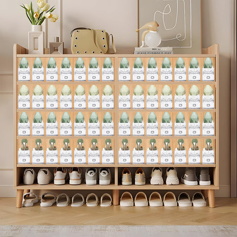 MOOKNAT stackable shoe storage reduces closet clutter