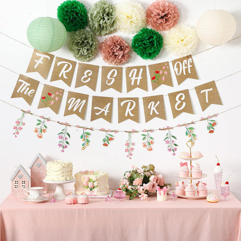 Mooliwe multicolor paper flowers brighten walls and tables.