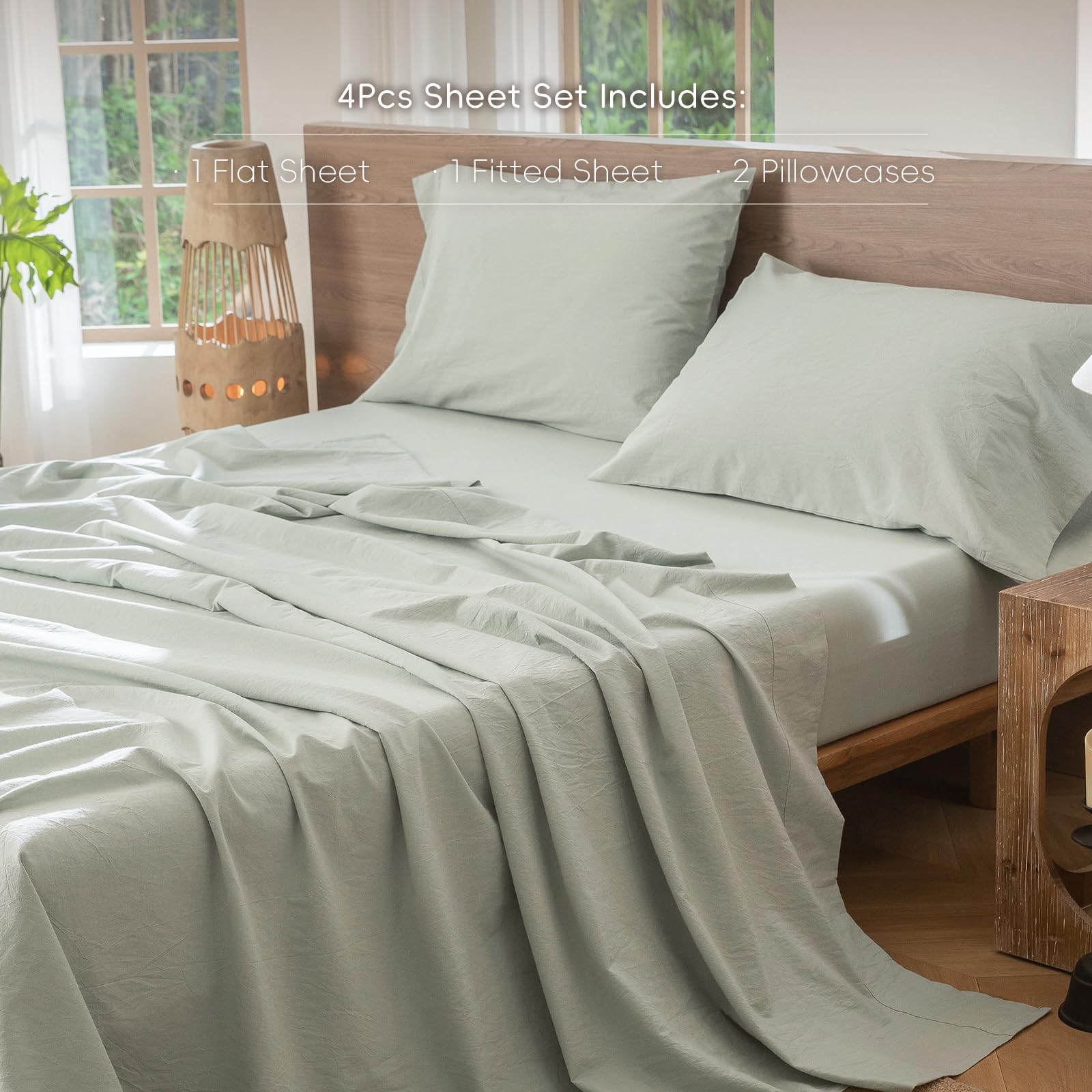 MooMee fabric texture close-up reveals linen-like weave and softness.
