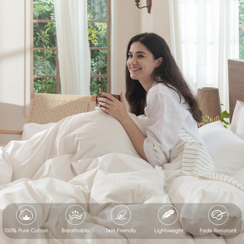 MooMee pillow shams envelope-closure for easy setup and tidy look