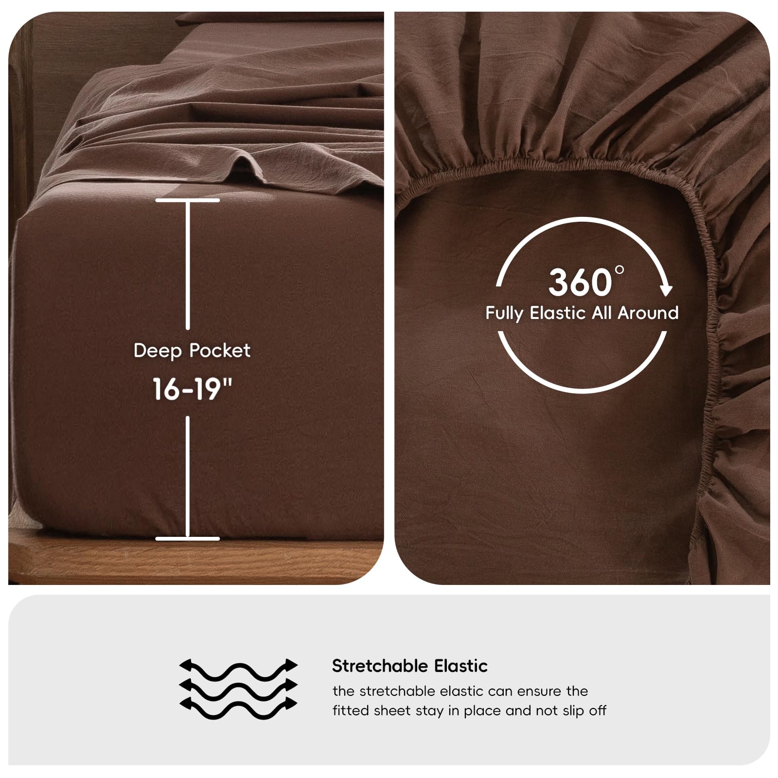 MooMee bedding sheet set care instructions suitable for machine wash and quick drying.