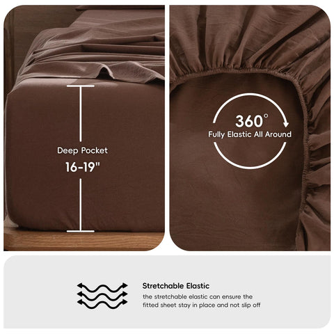 MooMee bedding sheet set care instructions suitable for machine wash and quick drying.