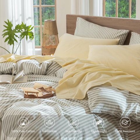 MooMee linen-like texture close-up shows breathable, resort-style softness.