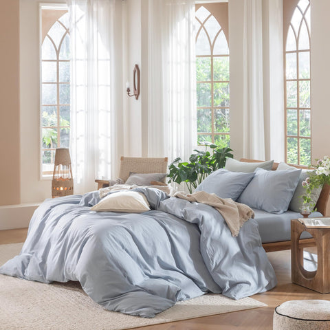 MooMee king pillowcases with envelope closure stay neat and wrinkle-free.