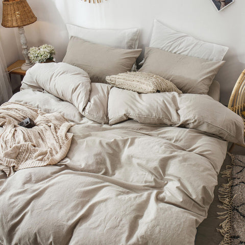 MooMee duvet cover hidden zip closure for secure, tidy bedding.