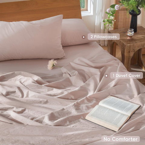 MooMee duvet cover hidden zip closure secures your comfort and easy bed making.