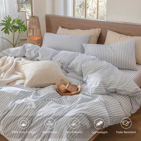 MooMee pillowcases 20 by 36 inches illustrate envelope closures for neat bedding.