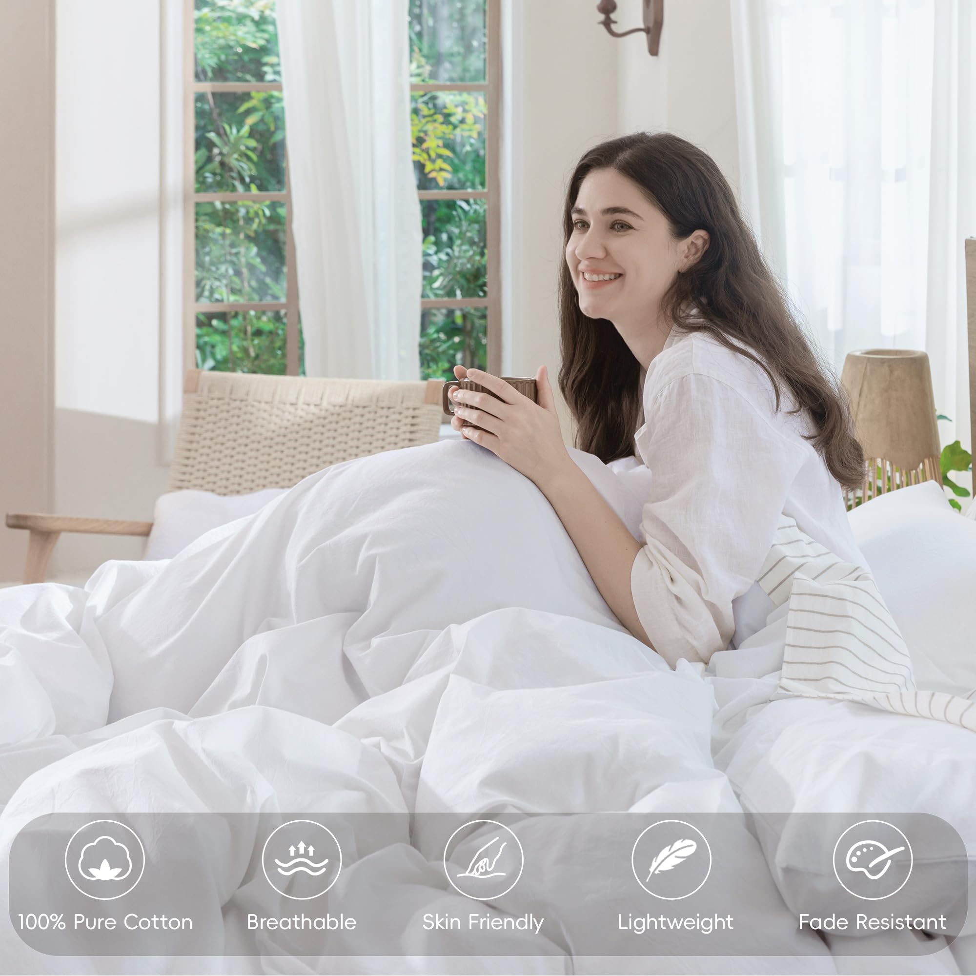 MooMee pillowcases king 2pc set with secure envelope closures.