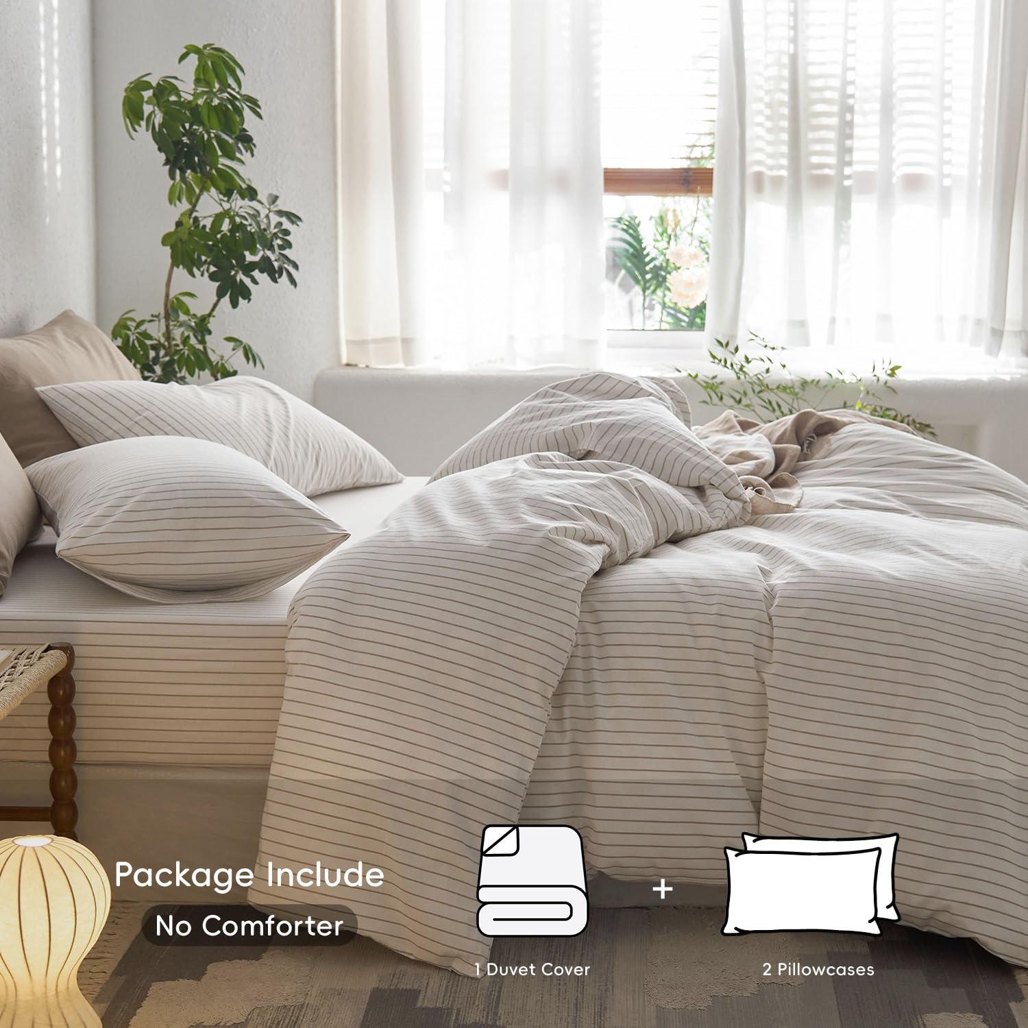 MooMee washed cotton texture close-up showcases soft, durable fabric with a relaxed, resort-inspired vibe.