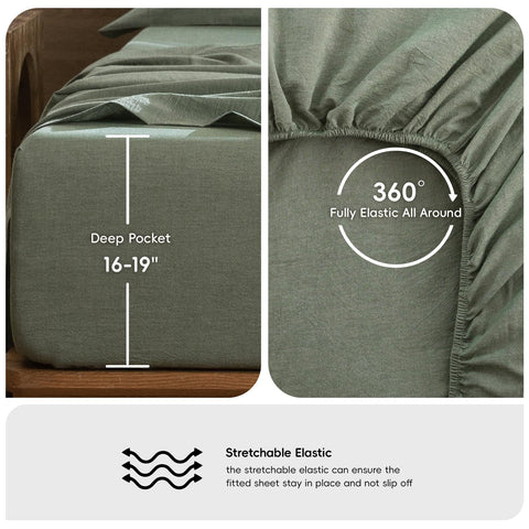 MooMee bedding care image highlights easy machine washing for busy households.