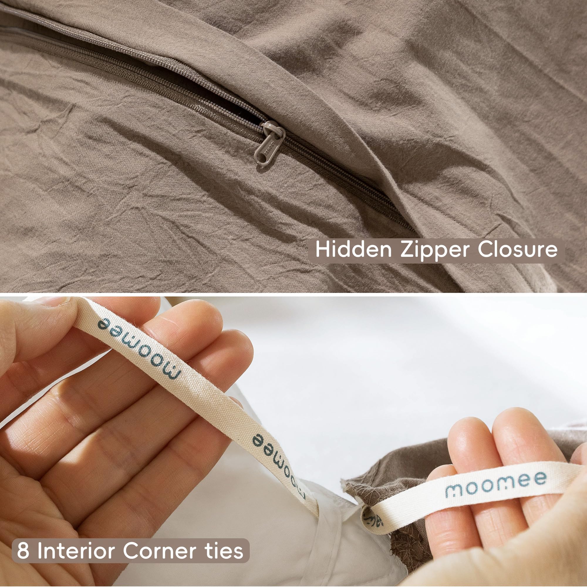 MooMee linen-like texture adds a luxurious, resort-inspired vibe