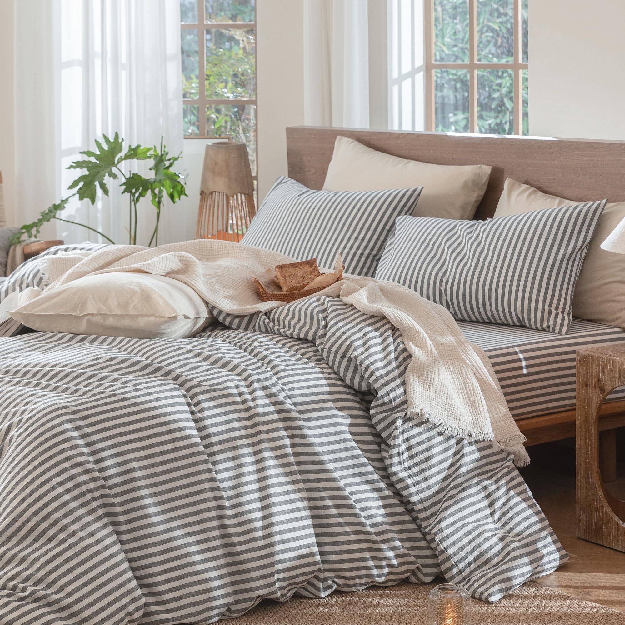 MooMee pillowcases featuring envelope closures for tidy pillow placement.