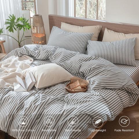 MooMee washed cotton fabric look highlighting linen-like texture and relaxed feel.
