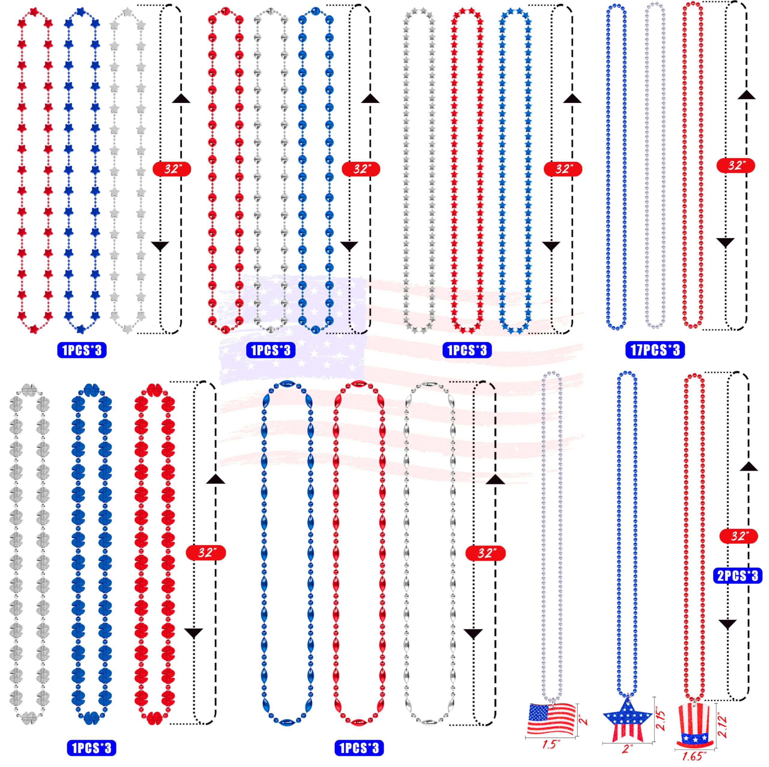 Moon Boat blue-red-white metallic beads shine in outdoor celebrations.